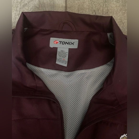 TONIX Men’s Full Zip Golden Chiefs  Jacket maroon and white - Picture 3 of 8